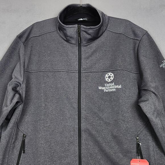 North Face Jacket Mens 2XL Dark Gray Ridgewall Soft Shell WindWall NF0A3LGX - Picture 5 of 16